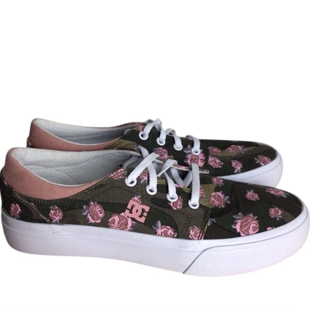 Dc TRASE TX SE sneakers liberty floral prints casual skater shoes size 6